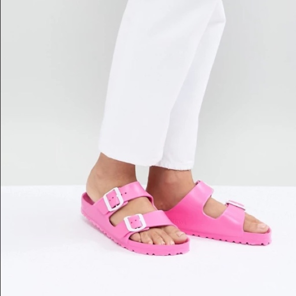 Birkenstock Arizona EVA pink white 💕🤍